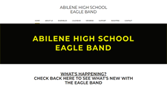 Desktop Screenshot of eagleband.com