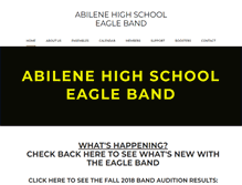 Tablet Screenshot of eagleband.com